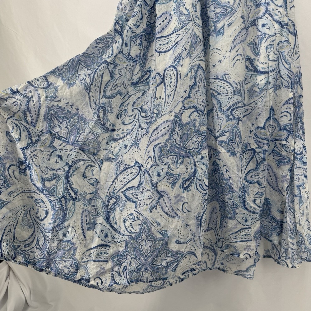 Boho Coastal Beach Dress 2XL Resort Vacation Festival Babydoll Lightweight Gauzy - Picture 3 of 7